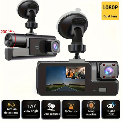 Hd 1080p Dash Cam Front And Inside