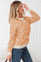 Khaki Leopard Print Cardigan For Stylish Looks