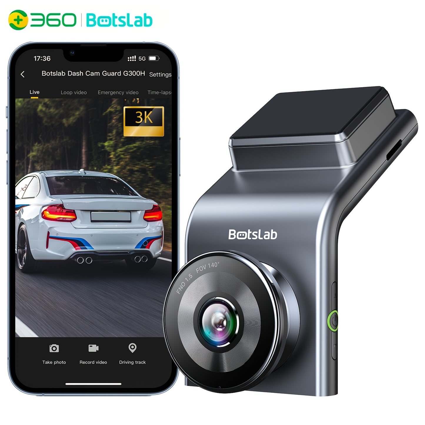 Front And Rear Dash Cam With Wifi And GPS