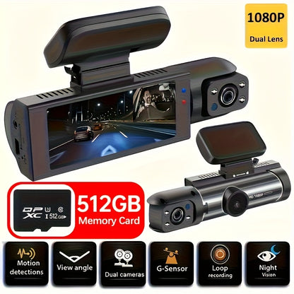Dual Dash Cam Front And Inside 1080p