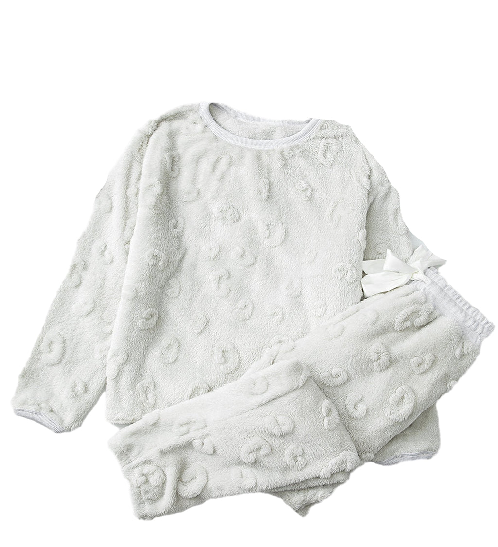 Light Grey Leopard Lounge Set For Comfort