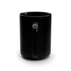 Black ceramic best mom ever coffee mug with a glossy finish and classic handle design