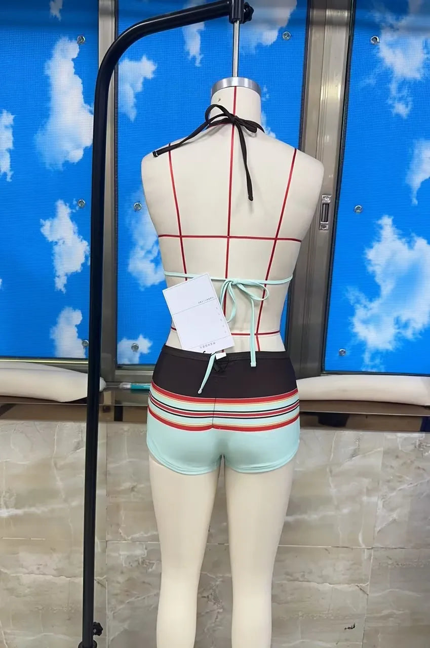 Beugel Bikini Set with Stylish Stripes