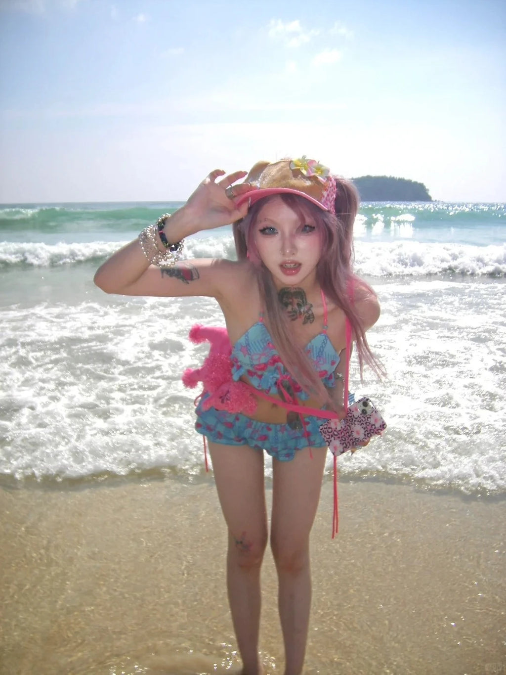 LuckeLadybug beugel bikini set featuring a playful design, perfect for seaside fun
