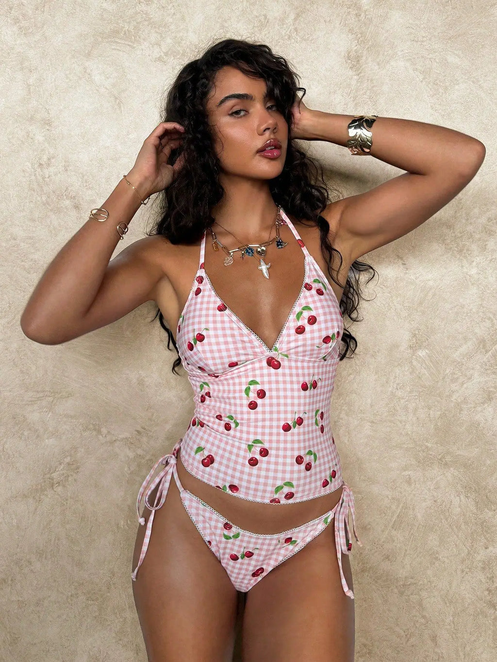 Beugel Bikini Set with Cherry Print
