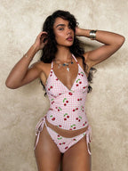 Beugel Bikini Set with Cherry Print
