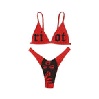 Beugel Bikini Set in Bold Red Style