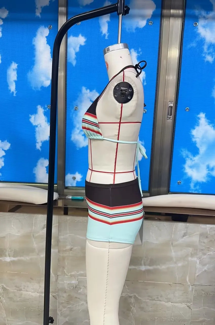 Beugel Bikini Set with Stylish Stripes