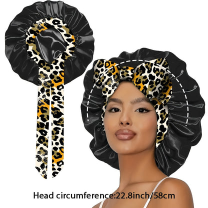 Bohemian Satin Bonnet With Stylish Bow