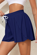 Navy LuckeLadybug Boardshorts with Flattering Design for Wearing Over a Bikini Bottom