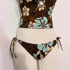 Floral Bikini for the Beach - Trendy Swimwear