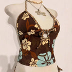 Floral Bikini for the Beach - Trendy Swimwear