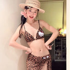 High Waist Bikini Set in Leopard Print