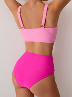 Bikini with High Waist for Stylish Coverage
