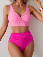 Bikini with High Waist for Stylish Coverage