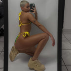 Bright Green and Yellow Bikini Set