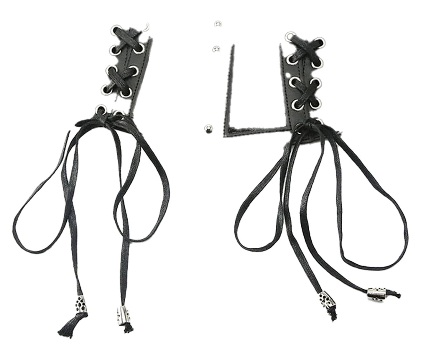 Black lace underbust corset for women featuring a lace-up design and adjustable ribbons