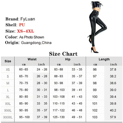 Black Shiny Push Up Leggings For Fashionistas