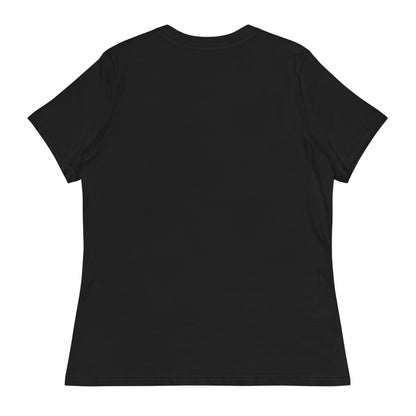Black plain soul mate vibes t-shirt made by Printful shown from the back