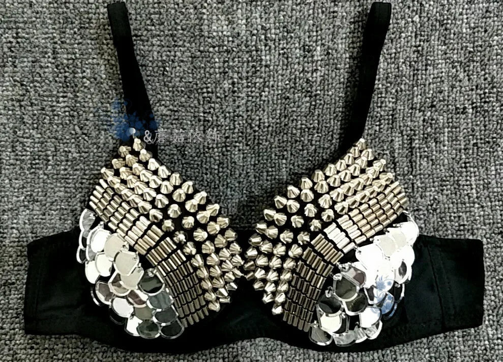 Blackpink Stage Outfit Spiked Bra Top
