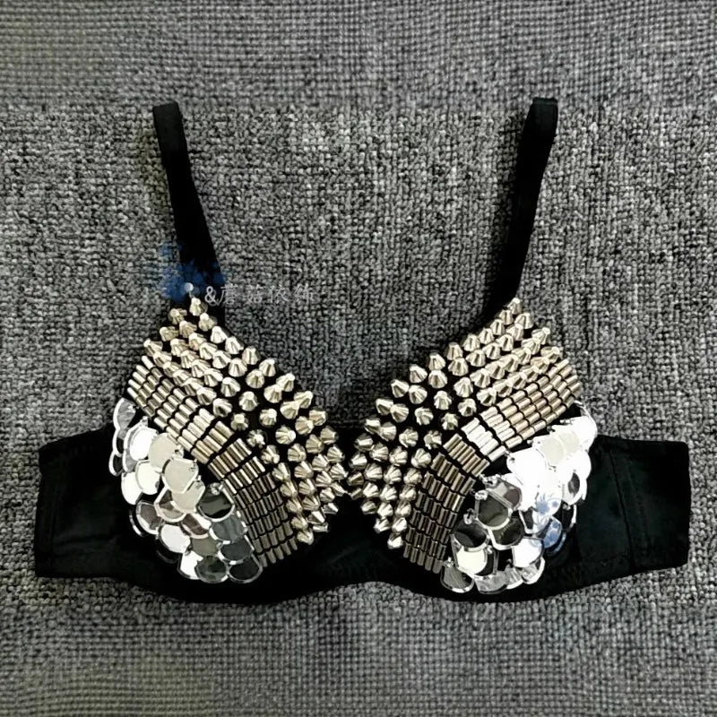Blackpink Stage Outfit Spiked Bra Top