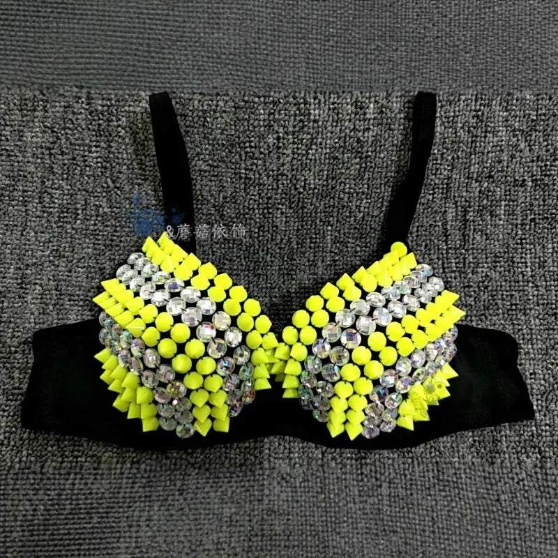 Blackpink Stage Outfit Spiked Bra Top