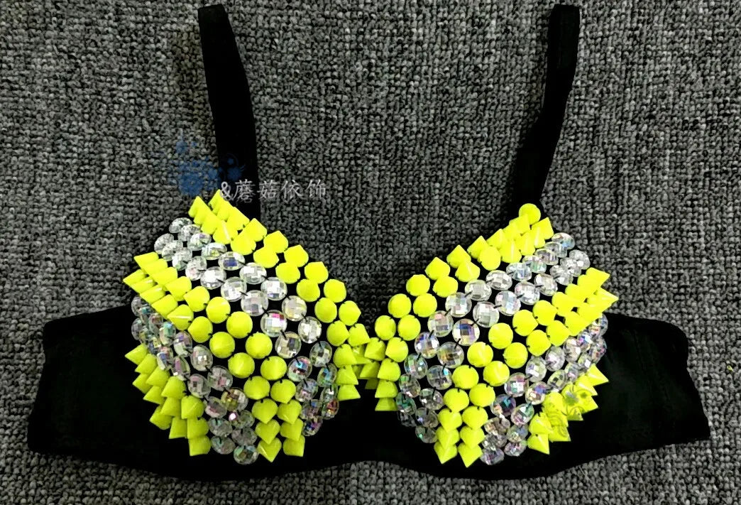 Blackpink Stage Outfit Spiked Bra Top