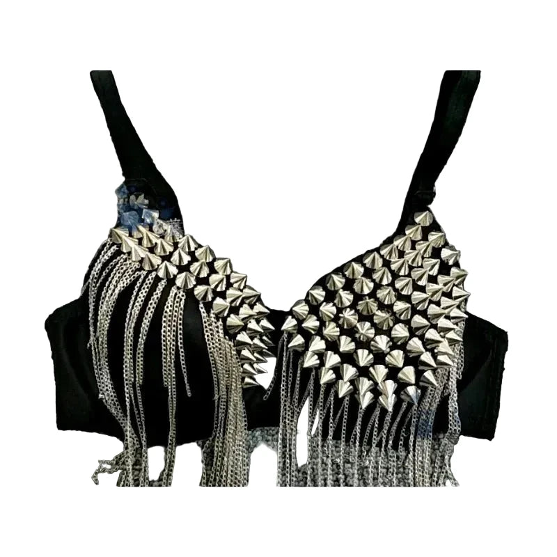 Blackpink Stage Outfit Spiked Bra Top
