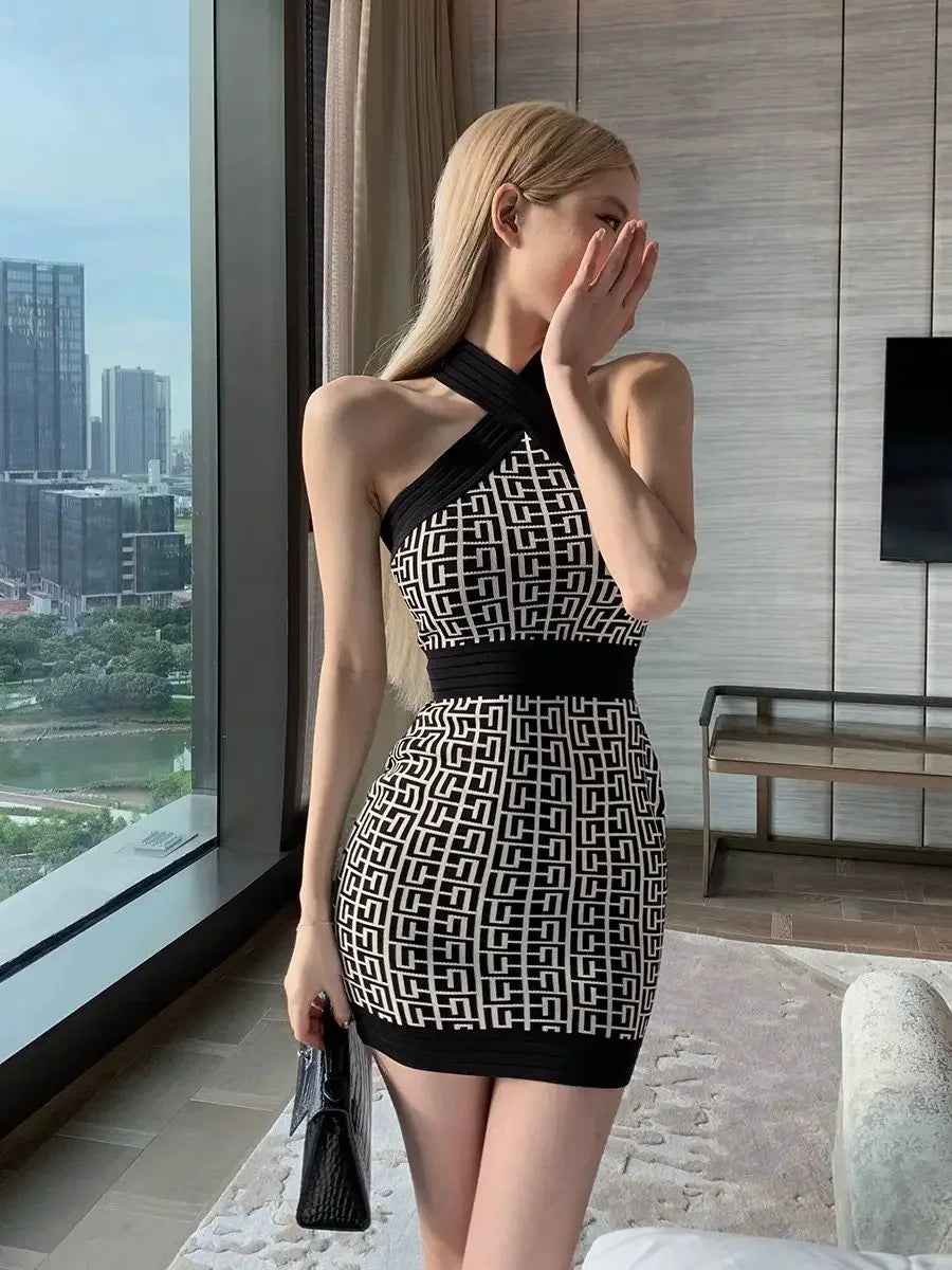 Stylish Halter and Bodycon Dress