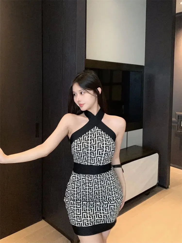 Stylish Halter and Bodycon Dress