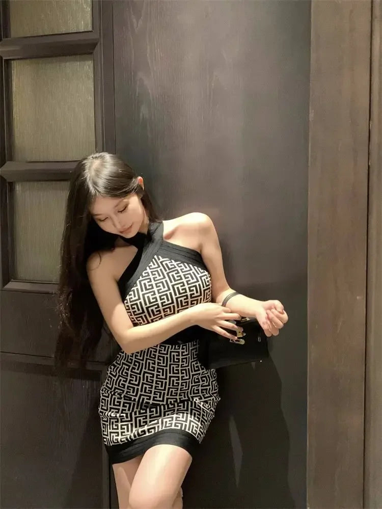 Stylish Halter and Bodycon Dress