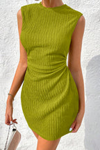 LuckeLadybug LLC Olive Green Bodycon Dress for Effortless Style with a Textured Finish