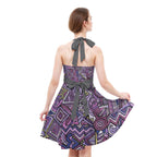 LuckeLadybug Fit & Flare Dress with Bold Patterns, Perfect for a Boho Bride Dress Look