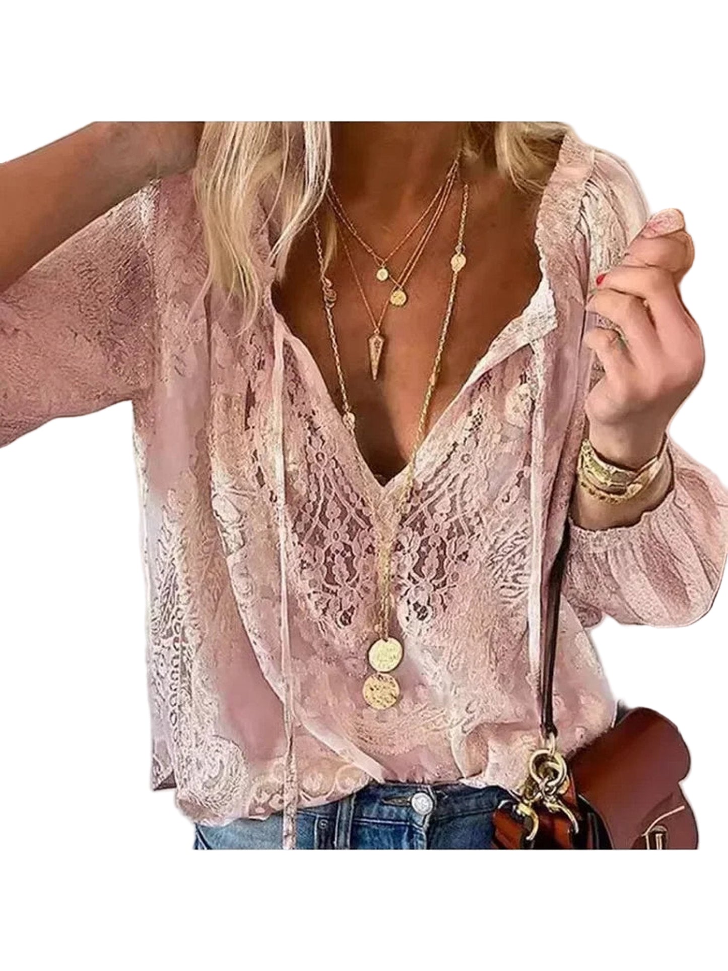 Boho Lace Blouse For Women Trendy Style