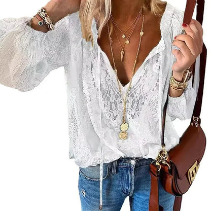 Boho Lace Blouse For Women Trendy Style