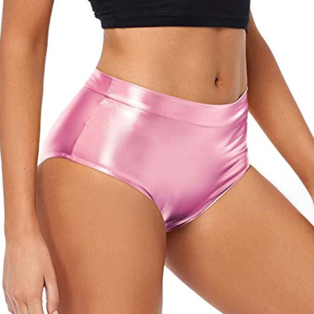 High-Waisted Shiny Booty Shorts