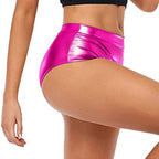 High-Waisted Shiny Booty Shorts