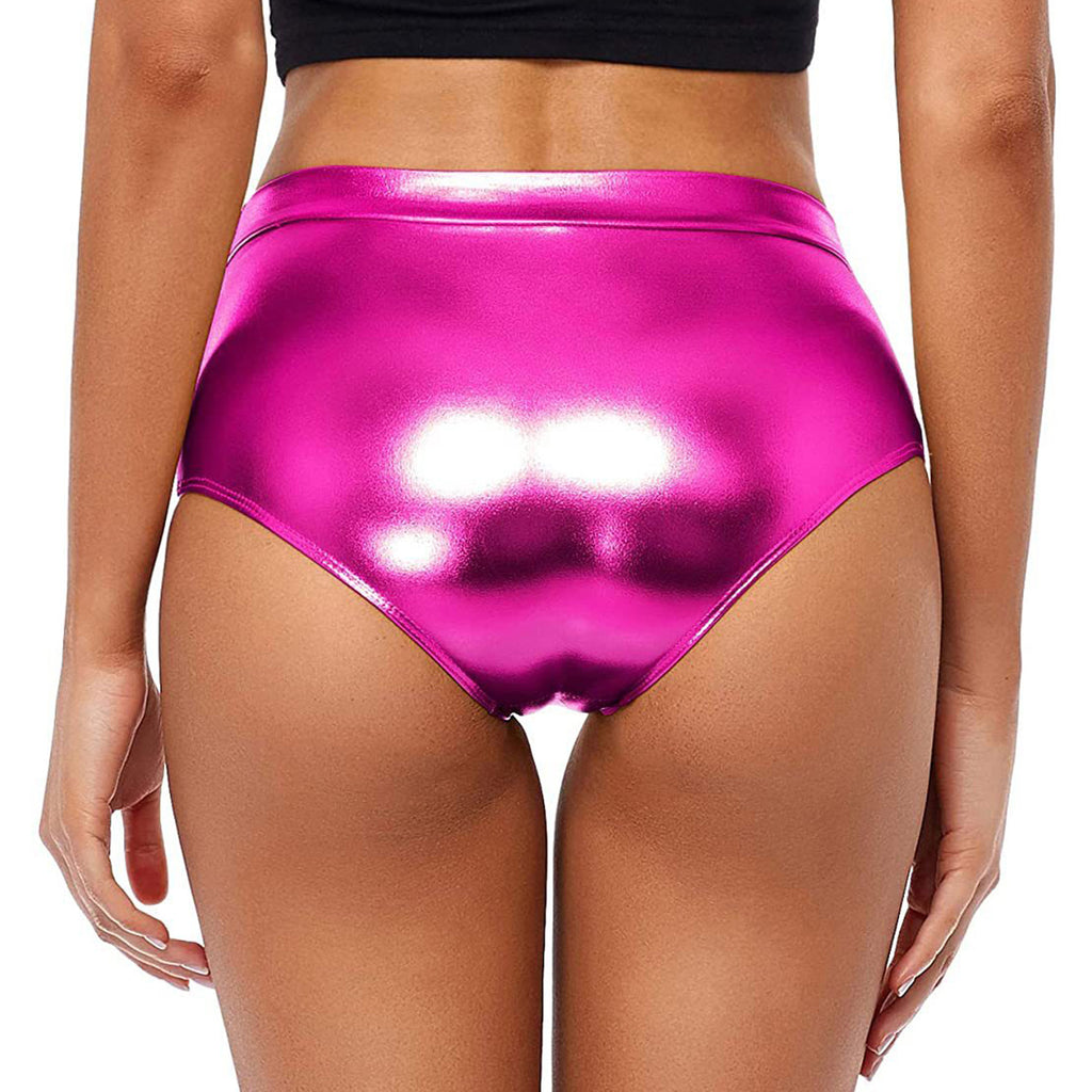 High-Waisted Shiny Booty Shorts