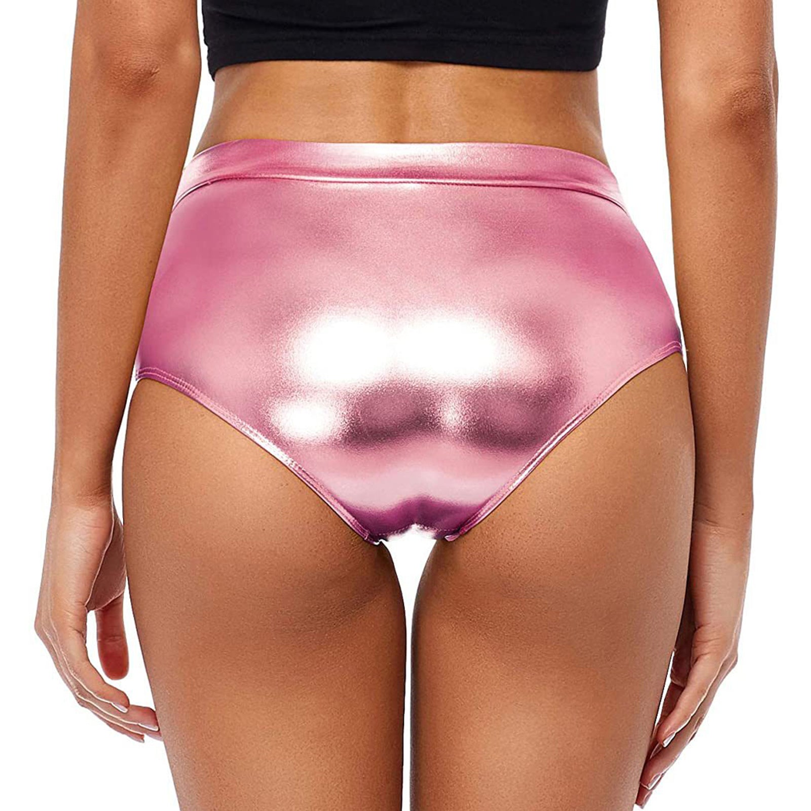 High-Waisted Shiny Booty Shorts