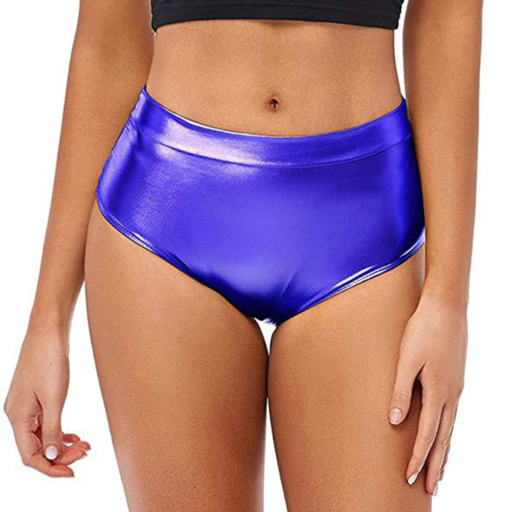 High-Waisted Shiny Booty Shorts