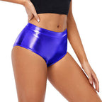 High-Waisted Shiny Booty Shorts