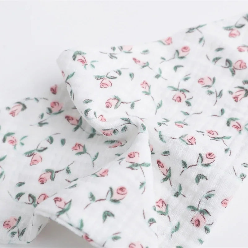 LuckeLadybug LLC Floral Burp Cloths Cotton for Baby's Gentle Needs