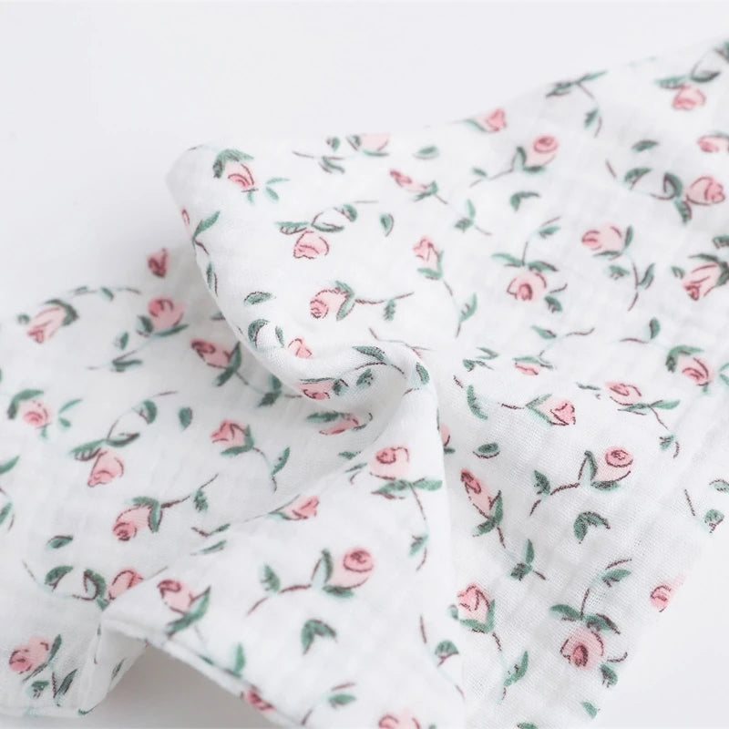 LuckeLadybug LLC floral burp cloths cotton perfect for keeping baby clean during feeding
