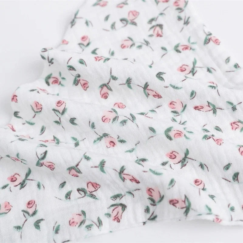 LuckeLadybug LLC Floral Burp Cloths Cotton for new parents, soft and absorbent design