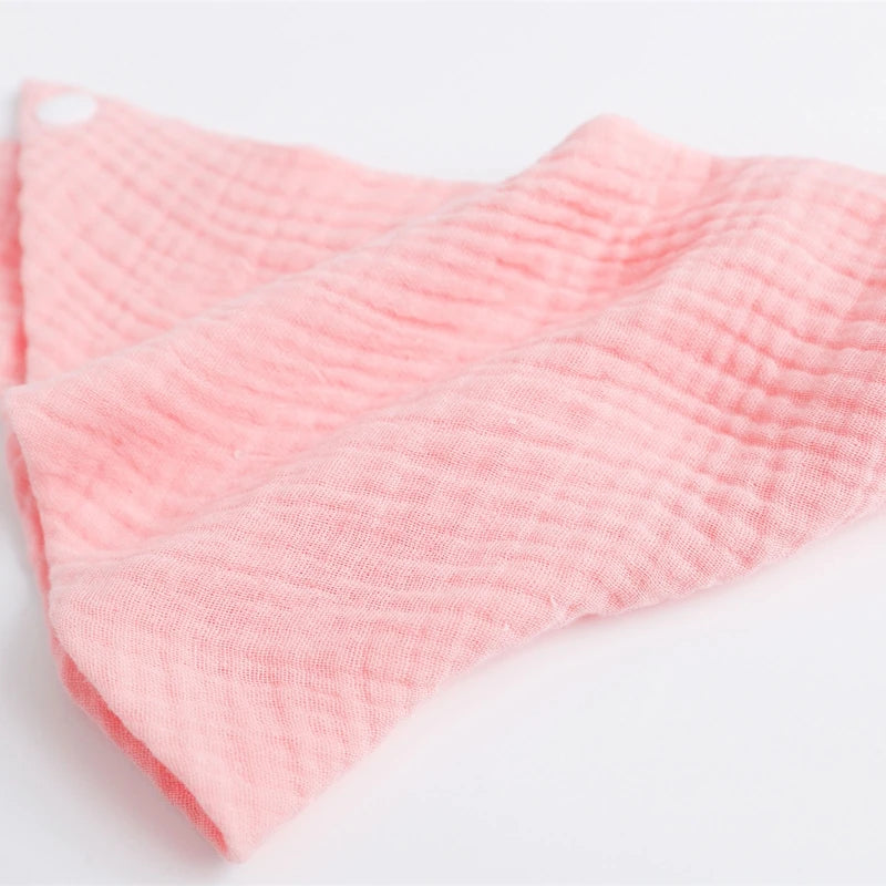 Soft pink burp cloths cotton made from breathable material for easy cleaning and comfort