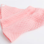 Soft pink burp cloths cotton made from breathable material for easy cleaning and comfort