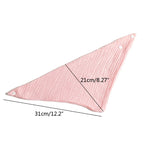 LuckeLadybug LLC Pink Triangle Burp Cloths Cotton with Soft Texture and Snap Closure