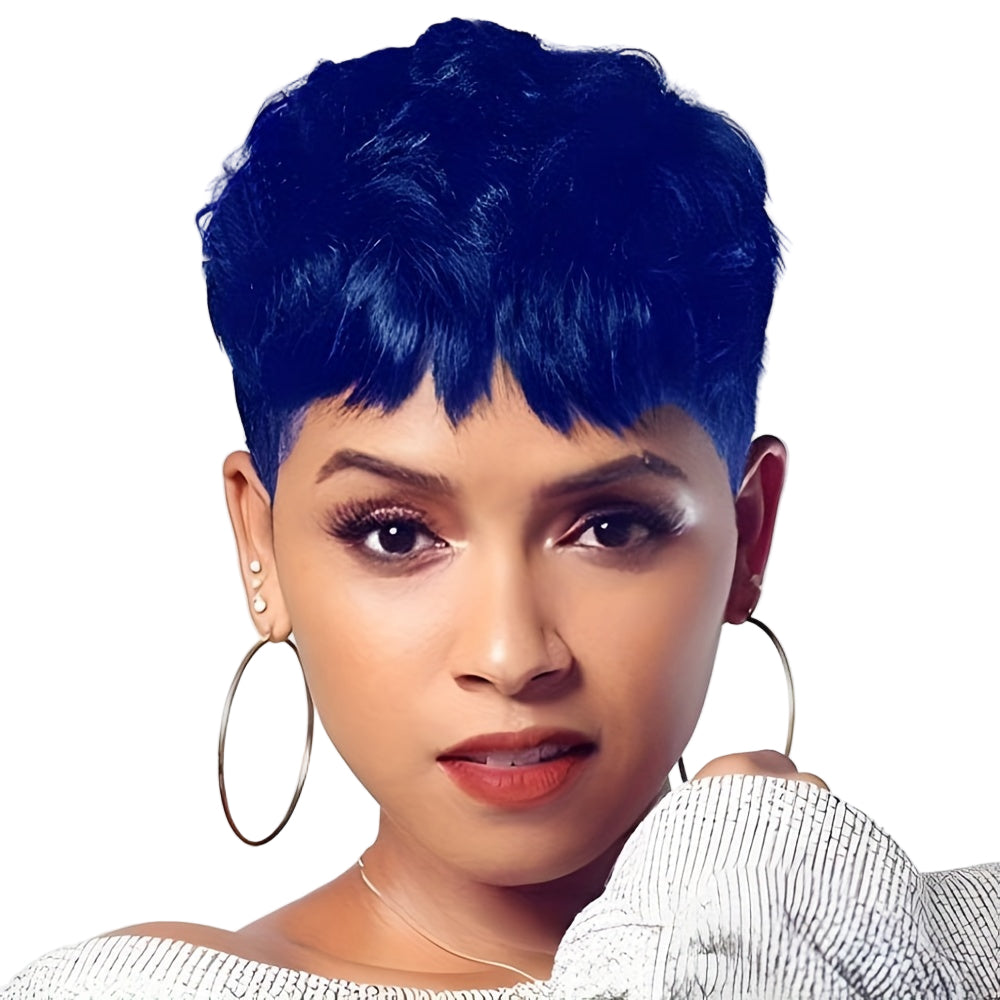 Short Heat Resistant Pixie Wig