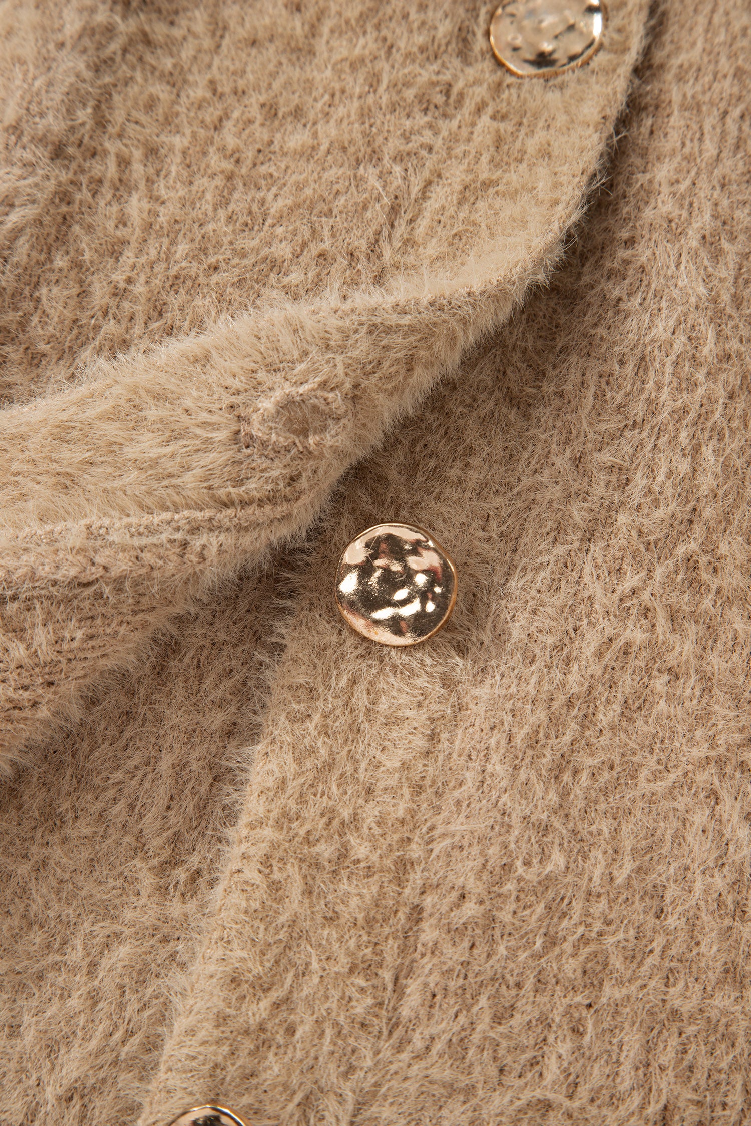 Dear-Lover Smoke Gray Fuzzy Cardigan For Cozy Style
