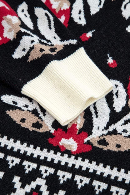 Dear-Lover Beige Floral Knit Cardigan For Chic Style